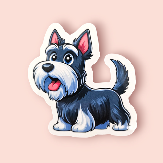 Scottish Terrier - Grey & White