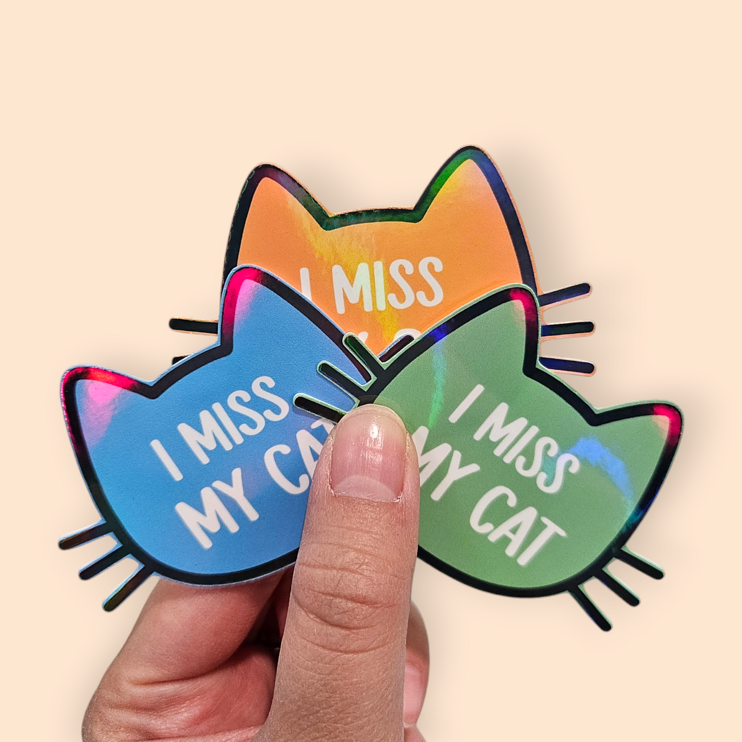 *NEW! I Miss My Cat - Holographic